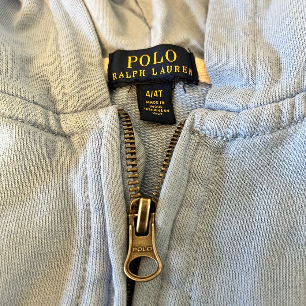 Kids Polo hoodie with zipper size 4T